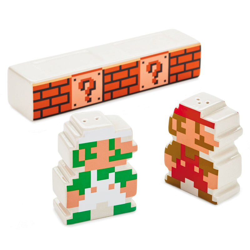 Nintendo Super Mario Bros.® Mario and Luigi Salt and Pepper Shakers, Set of 3