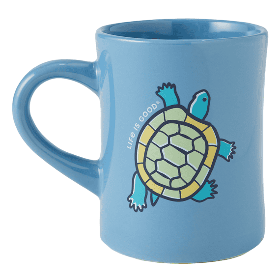 Diner Mug Turtle - Cool Blue