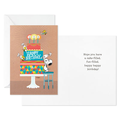 Peanuts Snoopy Assorted Birthday Cards, Pack of 12