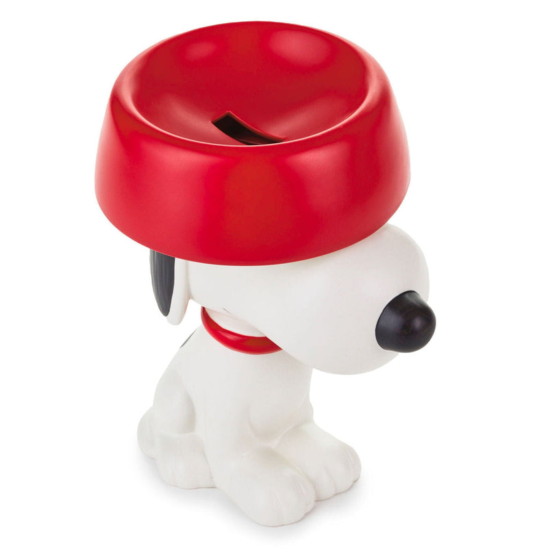 Peanuts® Snoopy With Dog Dish Ceramic Coin Bank