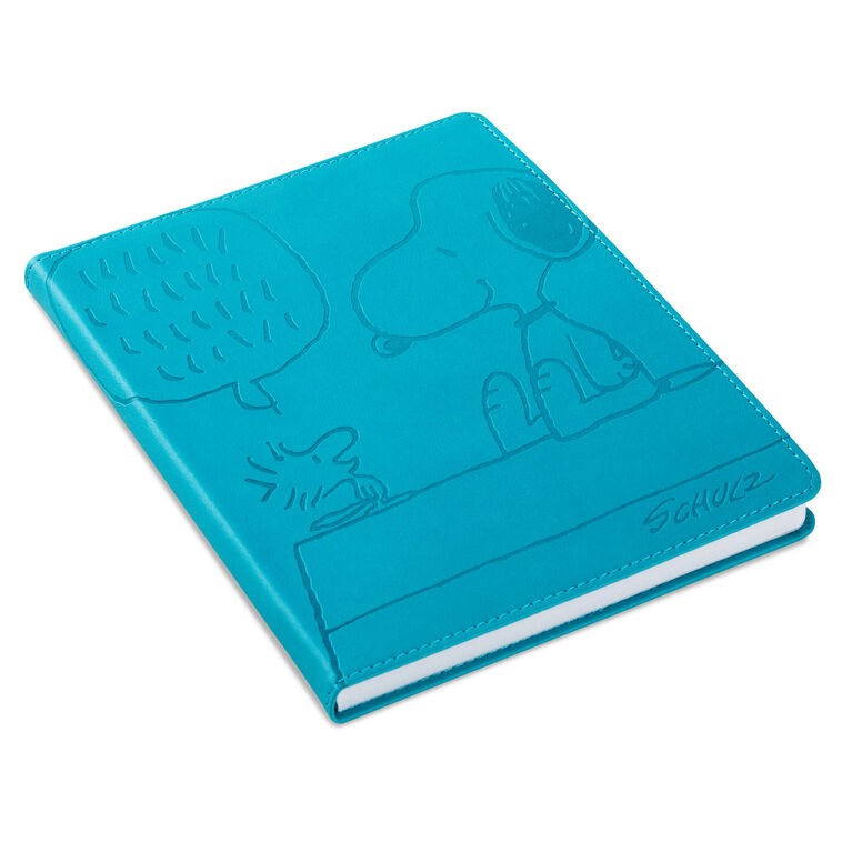 Peanuts Snoopy and Woodstock Faux Leather Notebook