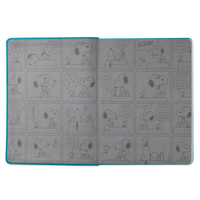 Peanuts Snoopy and Woodstock Faux Leather Notebook