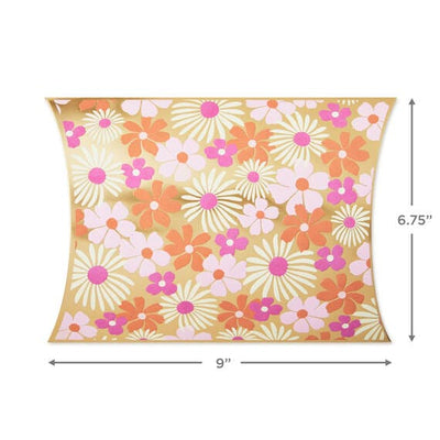 Pink and Orange Floral Pillow Box