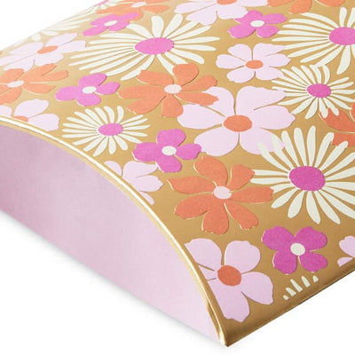 Pink and Orange Floral Pillow Box