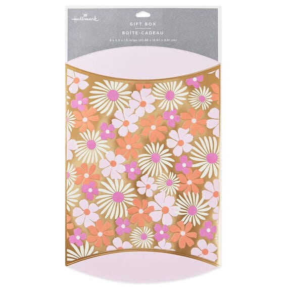 Pink and Orange Floral Pillow Box