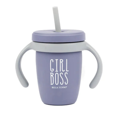 Bella Tunno Plum Straw Lid Addition converts the Happy Sippy Cup into a straw cup. Secure fit, spill-resistant.