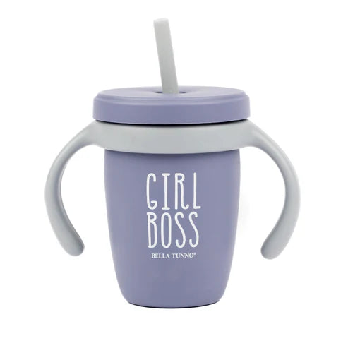 Bella Tunno Plum Straw Lid Addition converts the Happy Sippy Cup into a straw cup. Secure fit, spill-resistant.