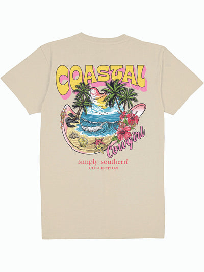 Coastal Cowgirl Tee - Tan