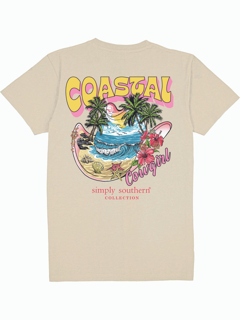 Coastal Cowgirl Tee - Tan
