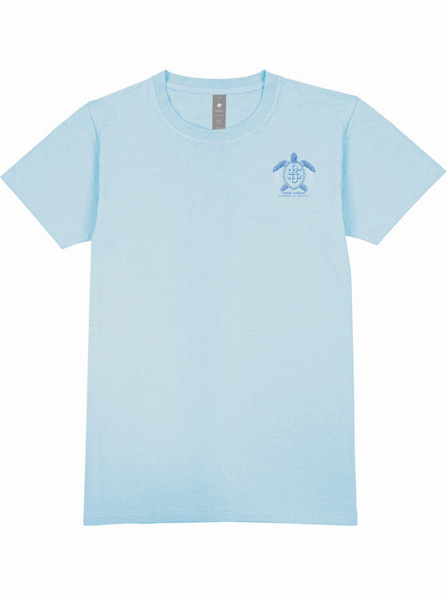 Turtle & Shells Tee - Ice Blue