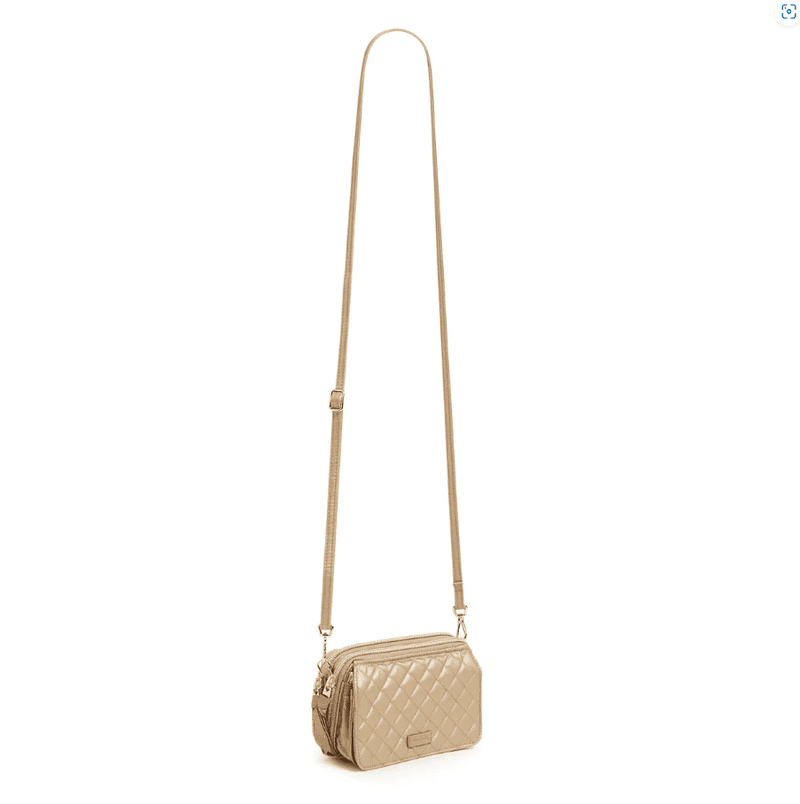 RFID All in One Crossbody - Champagne Gold Pearl