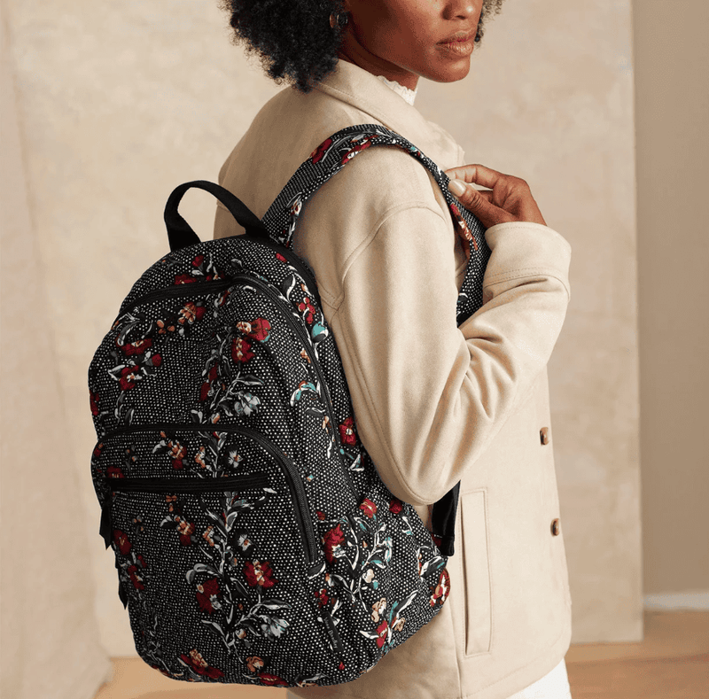 Campus Backpack - Perennials Noir Dot