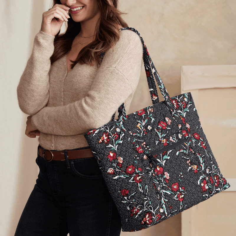 Vera Tote - Perennials Noir Dot