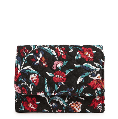 RFID Riley Compact Wallet - Perennials Noir