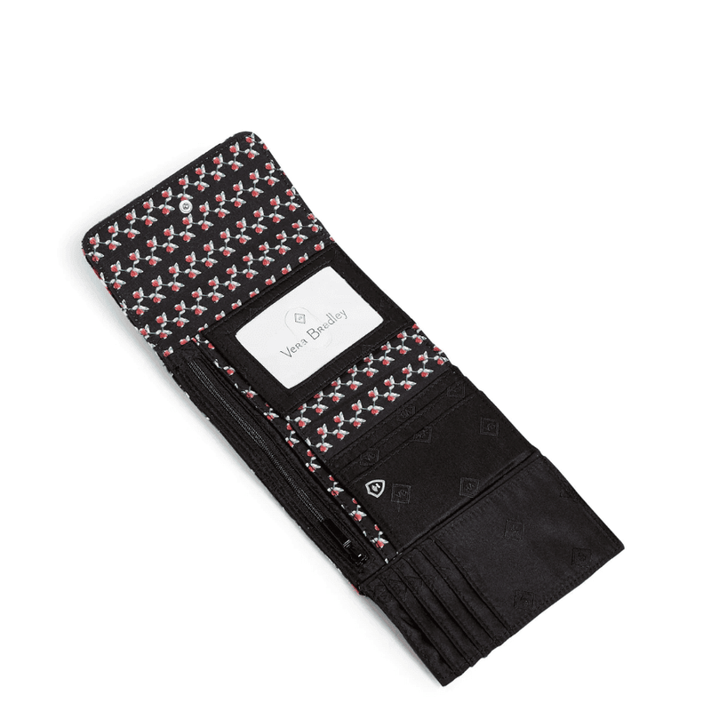 RFID Riley Compact Wallet - Perennials Noir