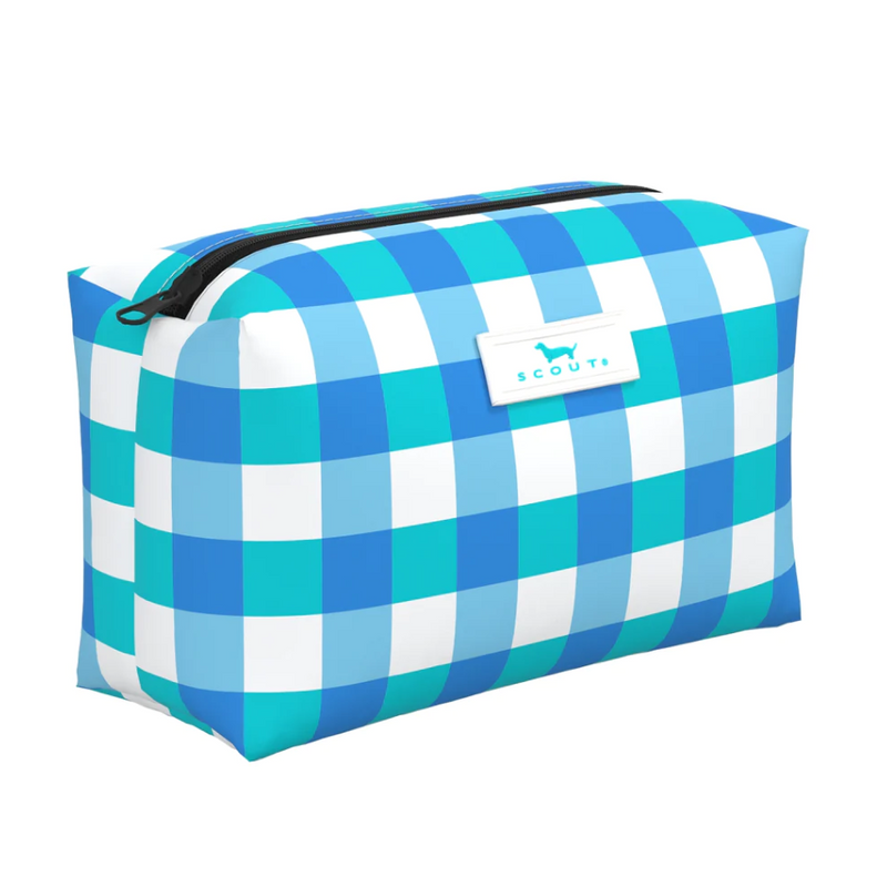 Scout Tiny Treasures Friend of Dorothy pouch standing upright with zipper closed, made of water-resistant coated cotton