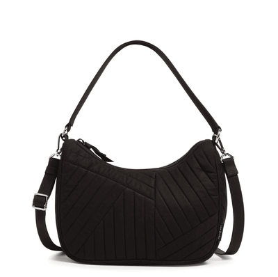 Frannie Mini Crescent Crossbody - Black