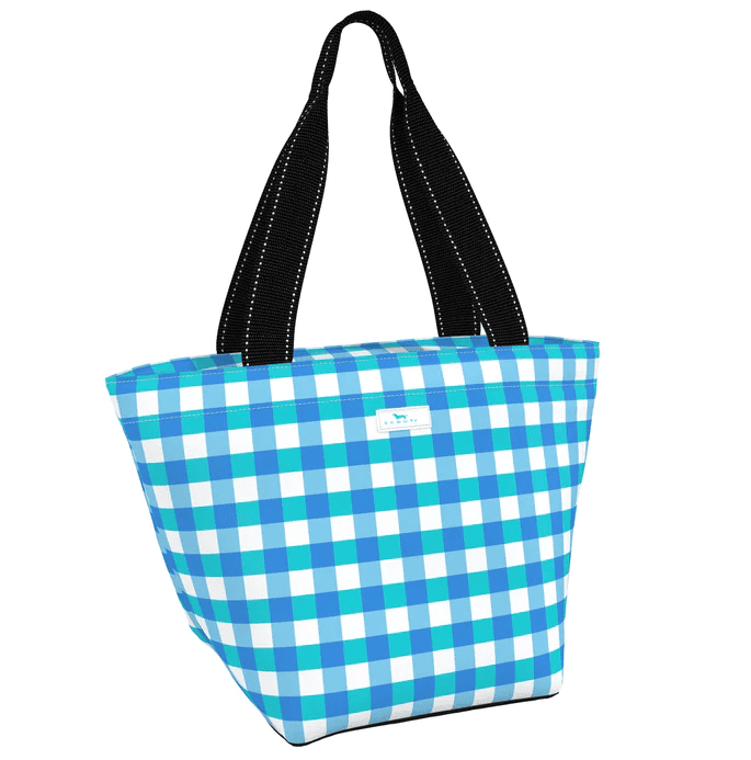 Daytripper bag in Friend of Dorothy pattern, lightweight everyday tote with reinforced bottom and zipper closure
