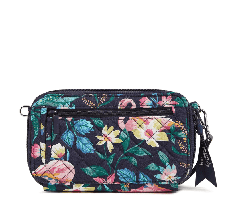 RFID All in One Crossbody - Flamingo Garden