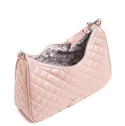 Frannie Mini Crescent Crossbody - Rose Quartz