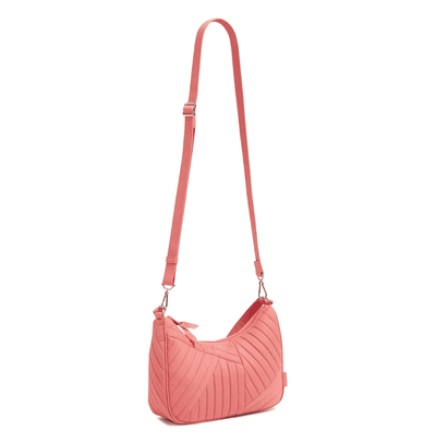 Frannie Crescent Crossbody - Terra Cotta Rose