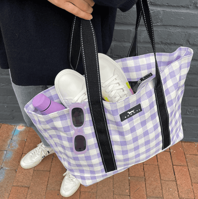 Out N About - Amethyst & White