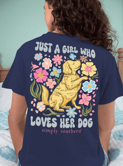 Just a Girl Who Loves Her Dog - Women's Short Sleeve Tee