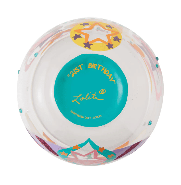 Lolita Happy 21st Stemless Wine Glass