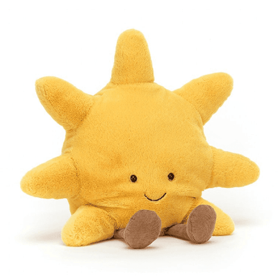 Stuffed toy sun made by Jellycat