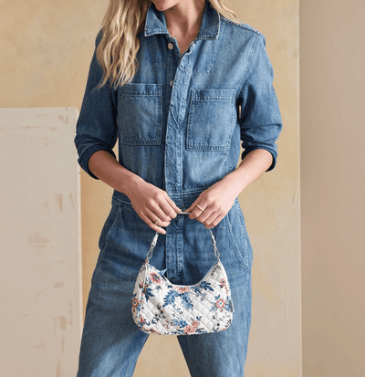 Frannie Mini Crescent Crossbody - Magnifique Floral