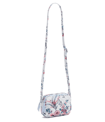 Vera Bradley Evie Mini Crossbody in Magnifique Floral with dual compartments and card slip pockets