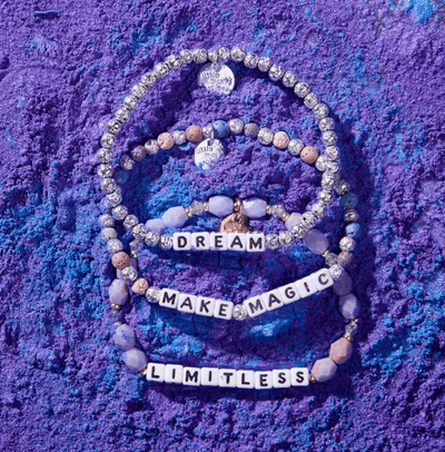 S/ M bracelet with Make Magic beads and matte lava rock, designed to enhance intuition and guide your spiritual path.