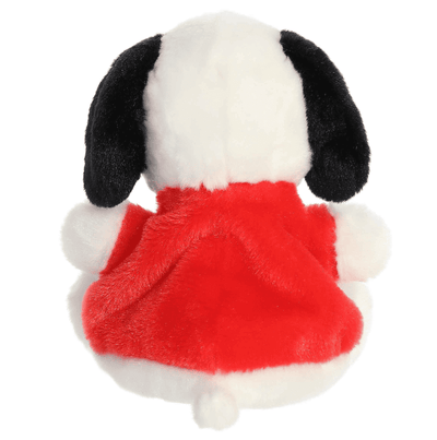 Joe Cool Palm Pal plush by Aurora featuring Snoopy in sunglasses, a pocket-sized collectible Peanuts character plush.