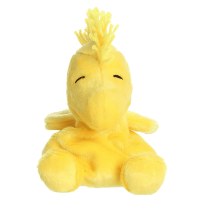 Woodstock Palm Pal plush by Aurora featuring Snoopy’s best friend in a cute, collectible, palm-sized Peanuts plush toy.