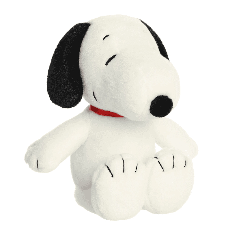 12-inch Floppy Legs Snoopy plush by Aurora, featuring the classic Peanuts character in a soft, huggable beagle design.