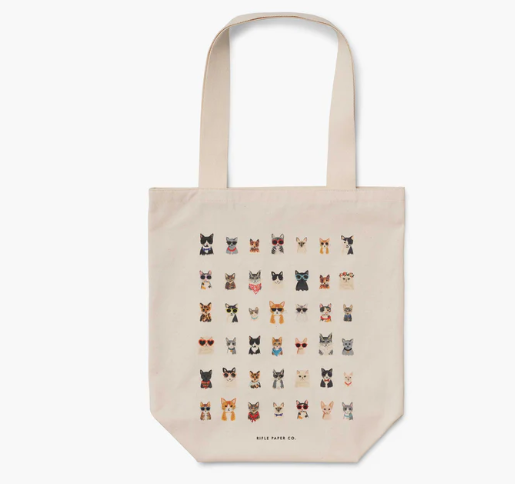 Canvas Tote Bag - Cats