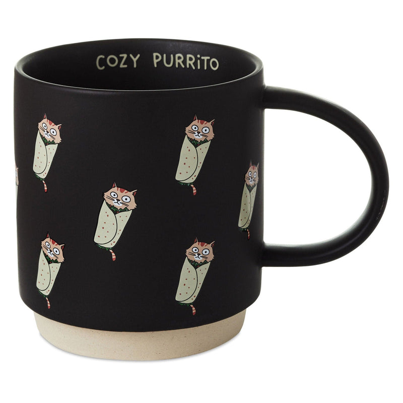 Shoebox Cat Burrito Pattern Mug