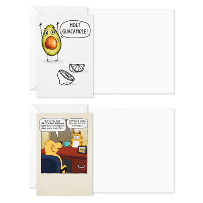 Funny All-Occasion Boxed Blank Cards Assortment, Pack of 12
