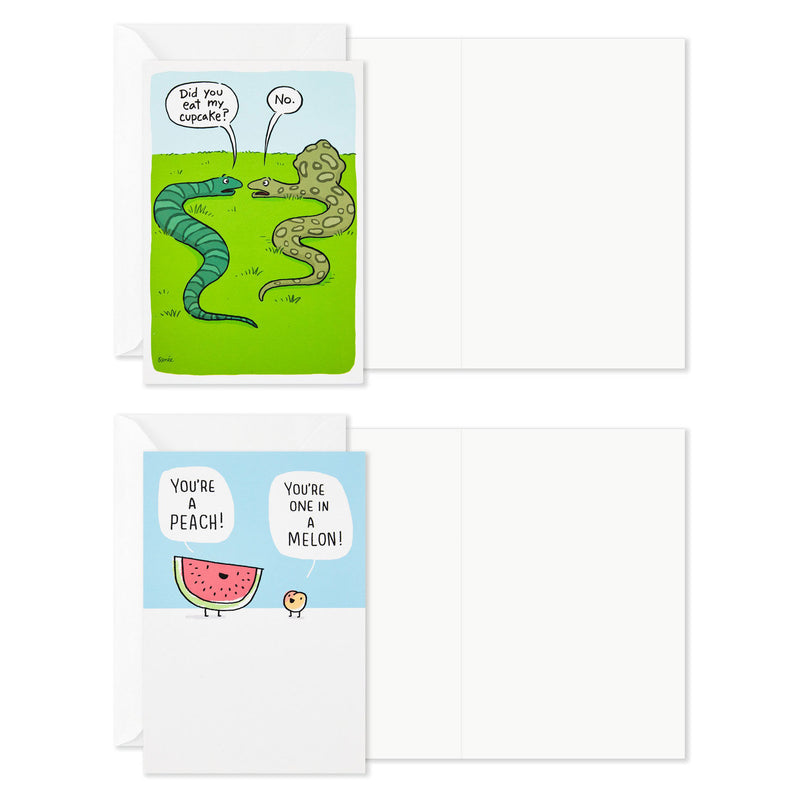 Funny All-Occasion Boxed Blank Cards Assortment, Pack of 12