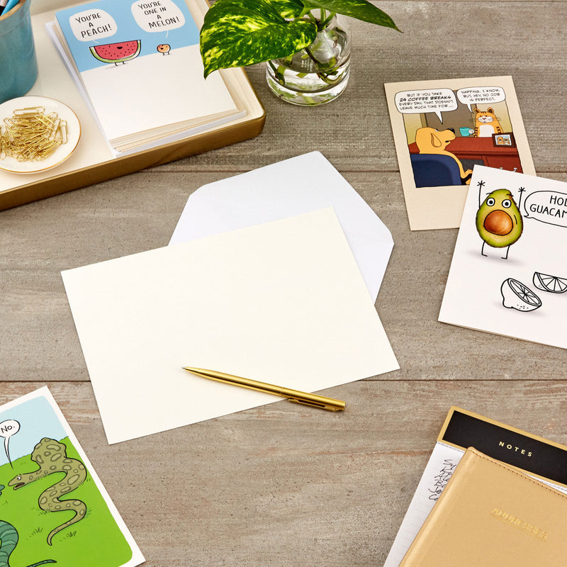 Funny All-Occasion Boxed Blank Cards Assortment, Pack of 12