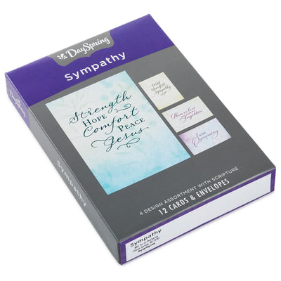 Simply Stated Boxed Religious Sympathy Cards Assortment, Pack of 12