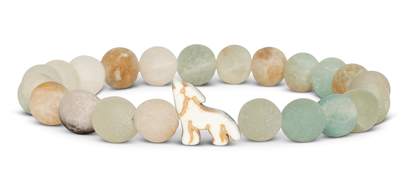 The Scout Wolf Bracelet - Sky Stone
