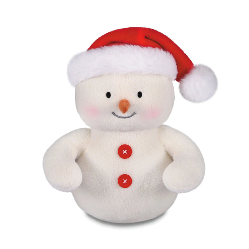 Snowman in Santa Hat Plush Gift Card Holder, 5"