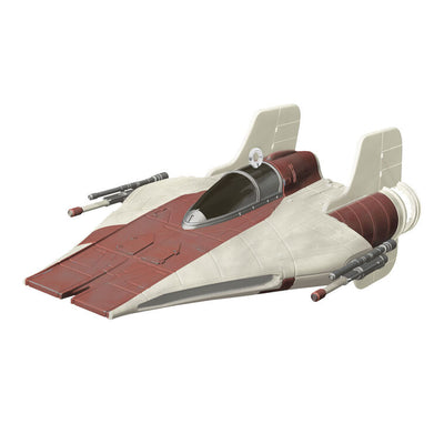 A-Wing starfighter ornament with red and white wedge-shaped design from Star Wars: Return of the Jedi.