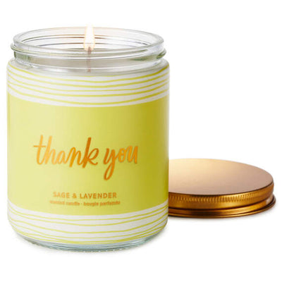 Thank You Scented Single-Wick Jar Candle, 7 oz.