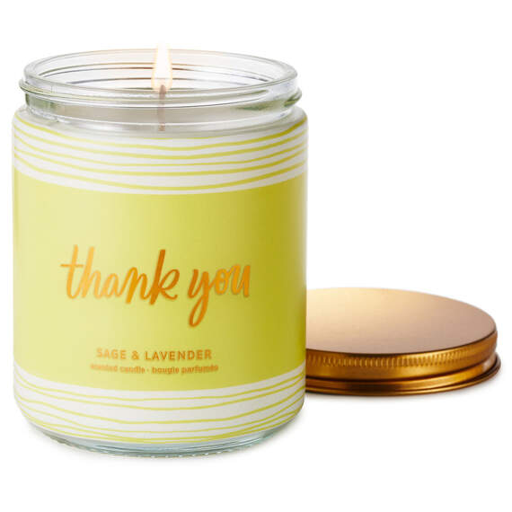 Thank You Scented Single-Wick Jar Candle, 7 oz.