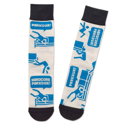 The Office Parkour Novelty Crew Socks