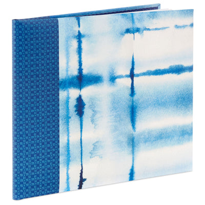 Blue Shibori Print Guest Book