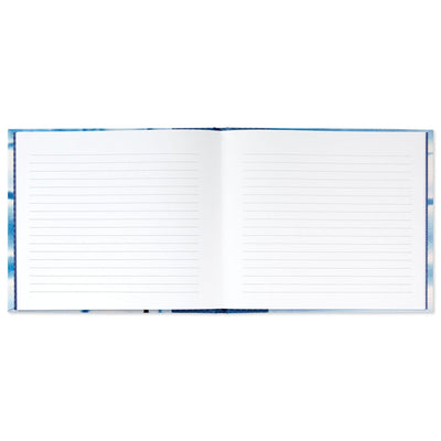 Blue Shibori Print Guest Book