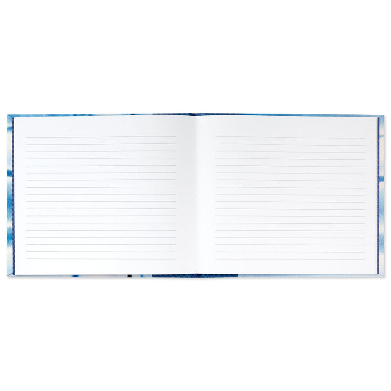 Blue Shibori Print Guest Book